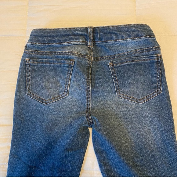 Cat and Jack Girls Super Skinny Denim Jeans Unicorn Embroidered - Picture 3 of 4